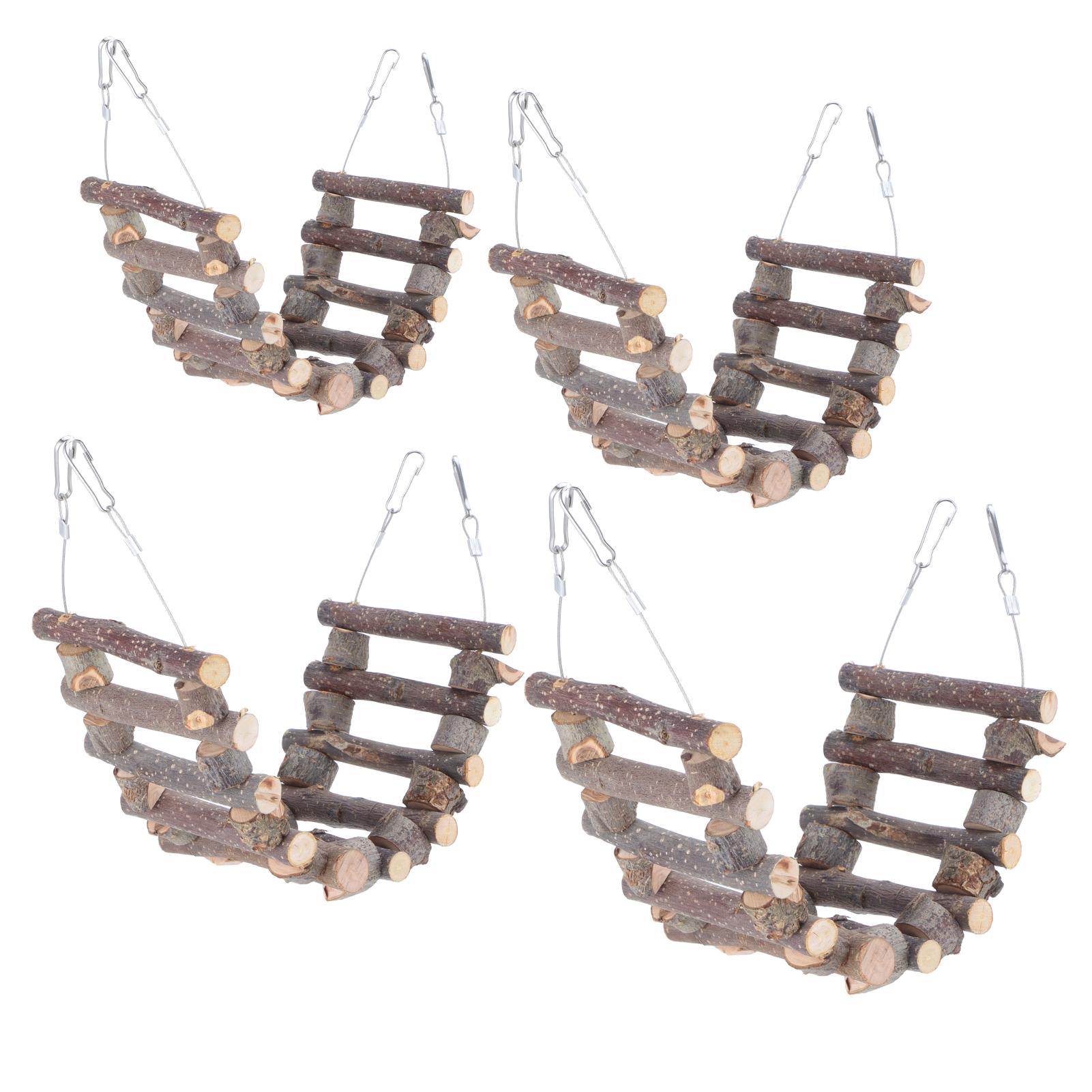 

Деревянная лестница для домашних животных, мягкая гибкая мостовая игрушка в виде животных для мыши-хомяка/попугая