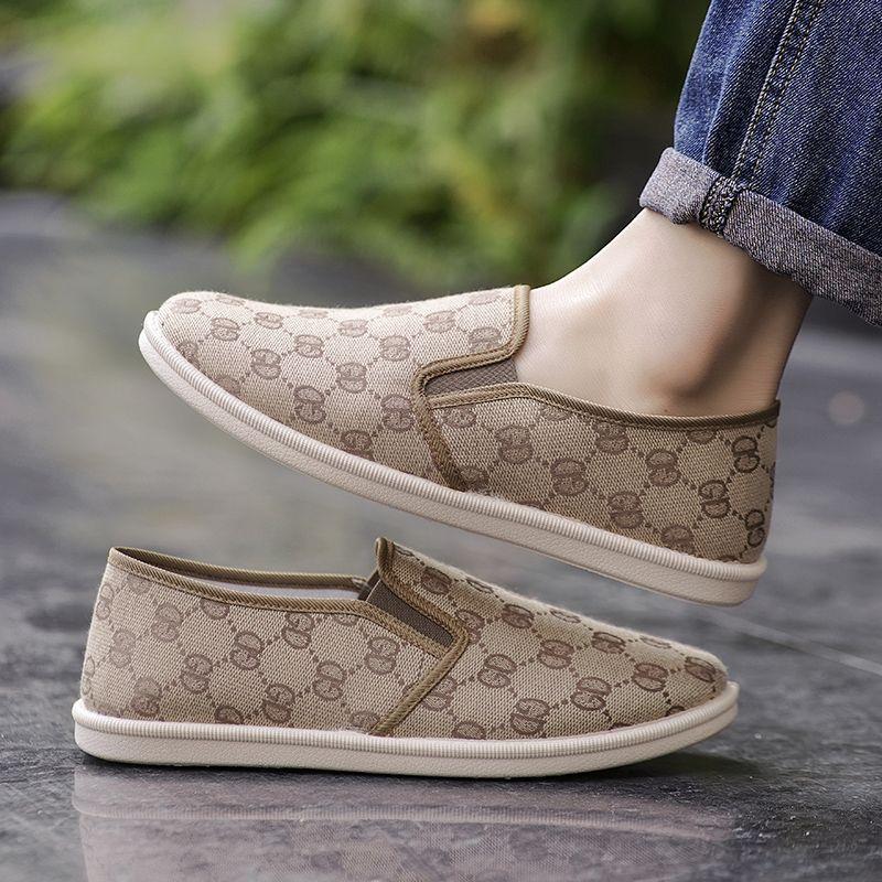 Zomer Ademende Canvas Schoenen Heren Vissersschoenen Heren Casual Instappers