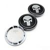 4pcs Skull Logo Badge Car Wheel Center Caps OD 65MM 56MM Wheels Hub Cap Skulls Emblem Rim Hubcaps Cover Replace Car Accessories
