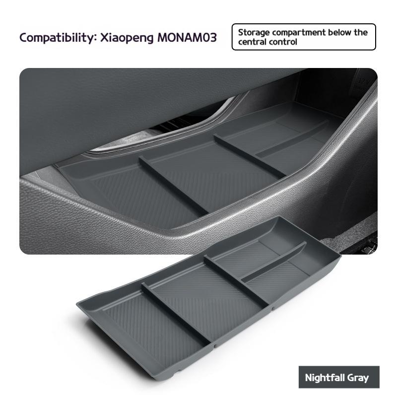 Suitable for 24-25 Xiaopeng MONA M03 central control lower storage box modified storage box decorative partsInternalAccessories