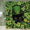 Floral Cat Shower Curtain Cute Cat Cartoon Washable Hanging Curtain Bathroom Curtain and Home Decor Curtain with Hooks