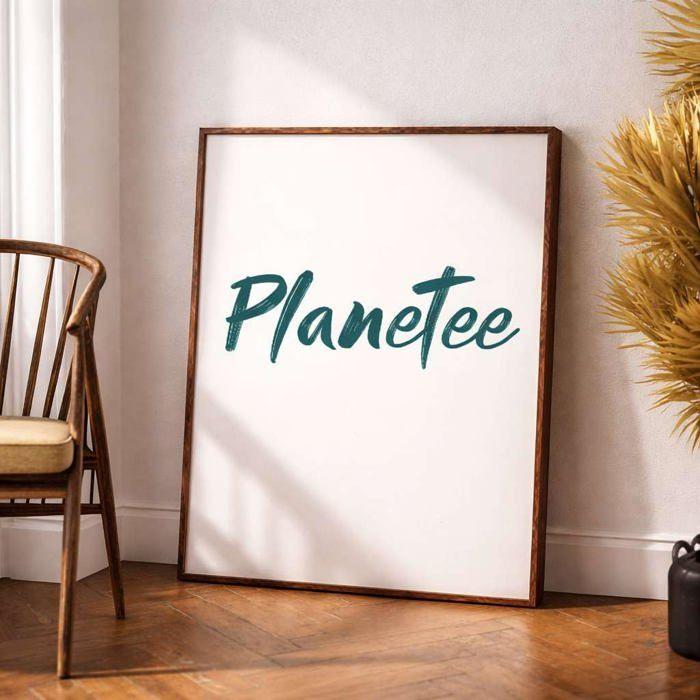 Affiche / Poster - PLANETEE - Padel Sunset Femme - A4 - Contemporain - Idée cadeau pour joueuse de padel