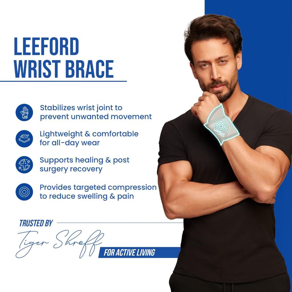 Leeford Ortho Wrist Braces With Thumb Support for Pain Relief | Wrist Support Splint For Arthritis, Sprains, Carpal Tunnel | Universal Fit