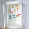 1:12 Wood Mini Doll House Accessory Bathroom Shower Room Model for Dolls