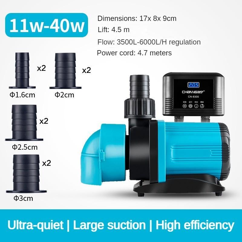 Small Frequency Conversion Bottom Suction Pump Fish Tank Silent Submersible Pump Aquarium Circulation Filtration Pump