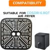 Air Fryer Grill Plate for COSORI 6.8QT Air Fryers, 9.02IN Square Upgraded Air Fryer Grill Pan, Air Fryer Crisper Plate Tray, Air Fryer Rack, Insert