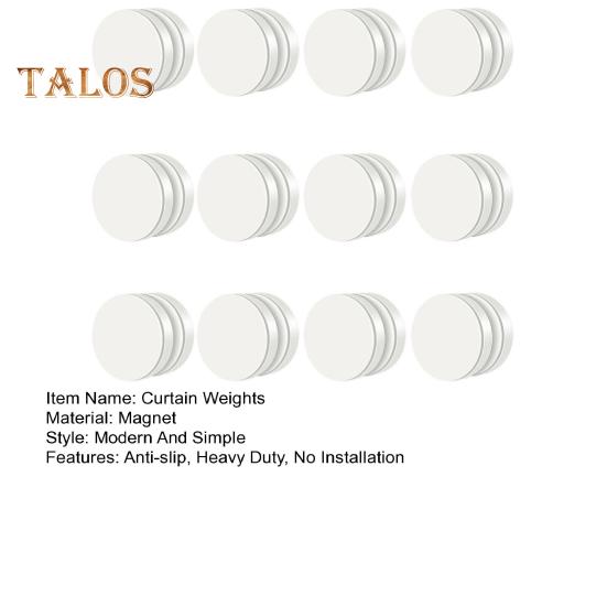 12 Pcs Shower Curtain Weights Coated Magnet Windproof No Installation Anti-slip Heavy Duty Prevent Blowing Drapery Flag Tablecloth Weights