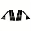 6 Pezzi Montanti Nero Lucido Trim Laterale Portiera Auto Adesivo Finestrino Copertura Adatta Per Peugeot 3008 P84 2017 2018 2019 2020 2021 2022 2023