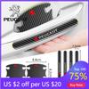 2026 Hot Car Sticker Car Door Handle Bowl Stickers Protector Auto Handle Anti-collision Strip For Peugeot 206 307 308 3008 207 2