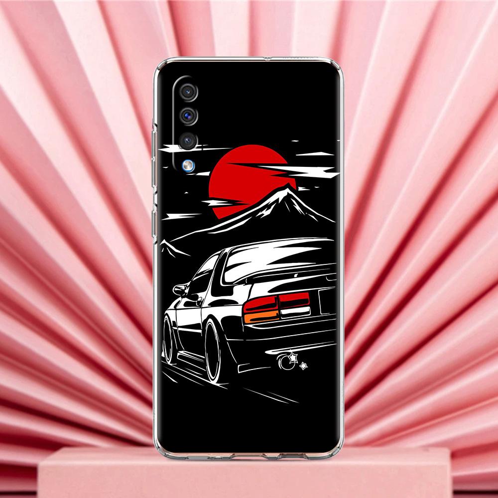 Phone Case For Samsung A56 A36 A26 A24 A16 A14 A12 A32 A50 A70 A22 A40 A34 A54 A42 A52 5G A04s A06 Cover Japan JDM Sports Car