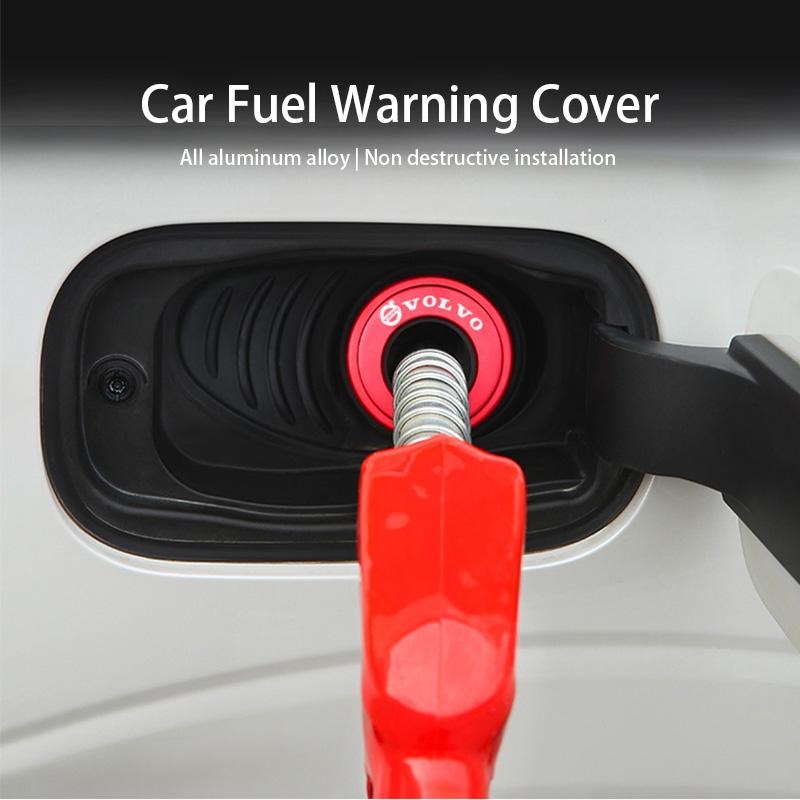 Volvo Fuel Tank Cap Fuel Warning Metal Stickers Accessories For Volvo XC90 V90 V60 XC60 V40 S80 S60 S90 C40 XC40 V70 XC70 C30