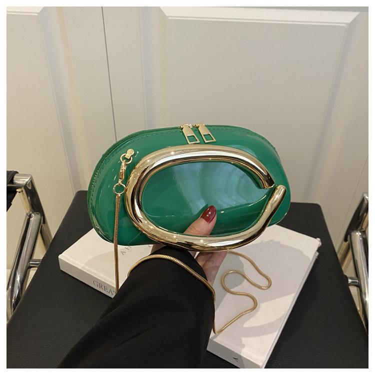 Clash Of Colours Design Personality Temperament Fashion Chain Crossbody Shoulder Small Square Women's Bags