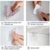Shelf Bracket Adhesive Nail Self-adhesive Wardrobe Shelf Bracket Clip Wall Hanging Bracket Partition Non Punching Strong Bracket