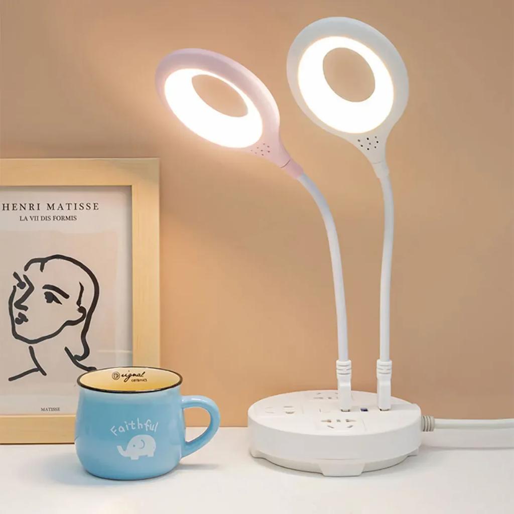 New Energy-Saving Portable Foldable LED Desk Lamp with Adjustable Brightness, Eye-Caring Touch Table Lamp for Reading, Night Lig