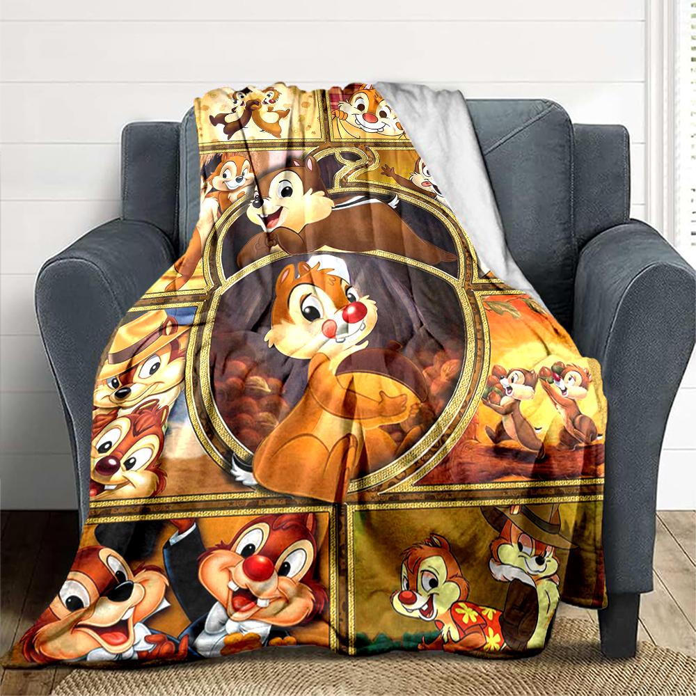 1Pc Chip Dale Adventures Blanket Soft And Comfortable Casual Warm Camping Travel Christmas Halloween Xmas Gift M924155