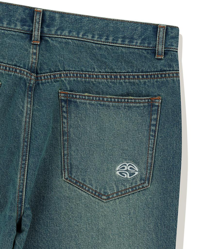 MAHAGRID Mud Washing Denim Pant Blue(Mg2Fsmd119A)
