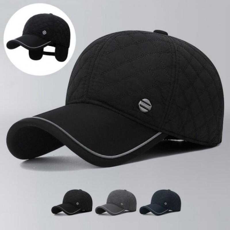 Reflective Line Comfort Warmer Winter Ball Cap black