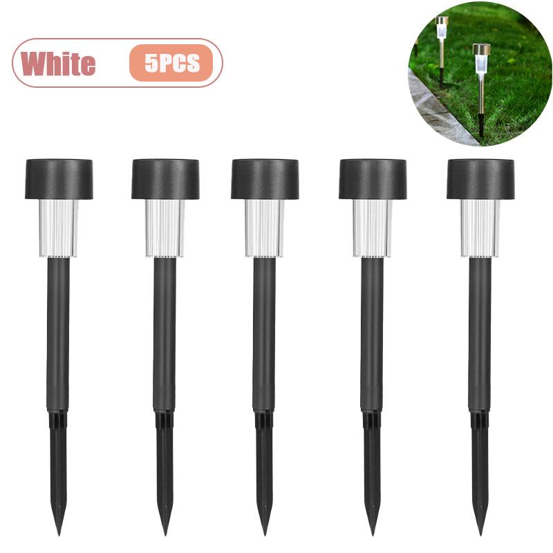 Splash Proof Solar Tube Lights Stainless Steel Outdoor Lighting for Garden Pathway Deck Driveway Holiday Party