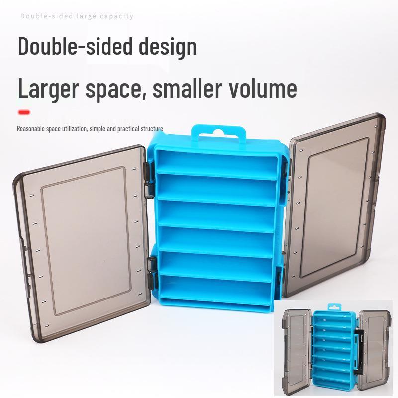 Dual-Layer Double-Sided Fishing Lure Storage Box