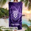 Beach Towel Austria Wien FC Print Custom Name Text Soft Towel for Swimming Pool