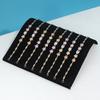 1PC, S-shaped Necklace Display Board, Color: Black, S-shaped Necklace Display Board Made of Iron and Velvet