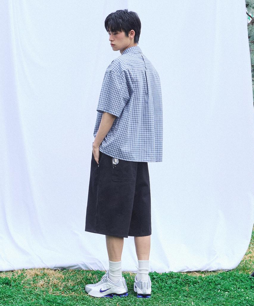 FILLUMINATE Twill Cotton Bermuda Shorts - Brown