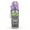 1PC Funny Green Space Robot 750ml Color Plastic Sports Water Bottle Leakproof Flip Straw Lid Suitable for Sports Office Home Use