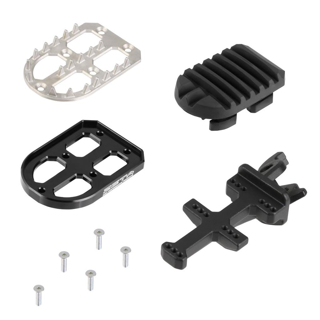 ZETA RACING Adventure für Waldwege und lange D8366 KTM/HUSQVARNA Fußrasten, Schwarz, Touren,