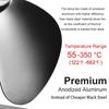 5 Flügel Schwarz Kamin Wärmegetriebener Ofenventilator Holzscheitbrenner Ecofan Leise Heim Kaminventilator Effiziente Wärme