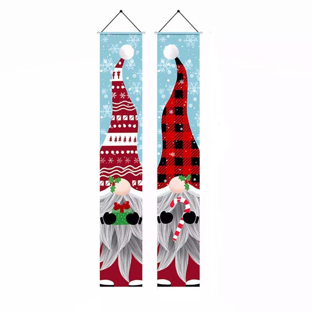 

1 пара Большой размер Куплет для двери гнома 180x30см Баннер Солдатик Щелкунчик Вывеска для крыльца Бар Style E