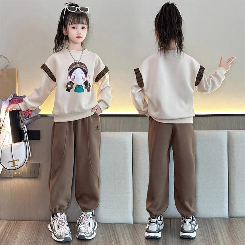 2025 Color Block Stitch Boys & Girls Fashion Sporty Street Style Two-Piece Set