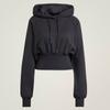 Adidas Stella Cropped Hoodie   Black Jg1543