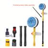 High-Pressure 360° Rotating Car Wash Brush Kit - Automatic Foaming, Chenille Bristles, Adjustable Dip Wash, Rotary Wash Brush