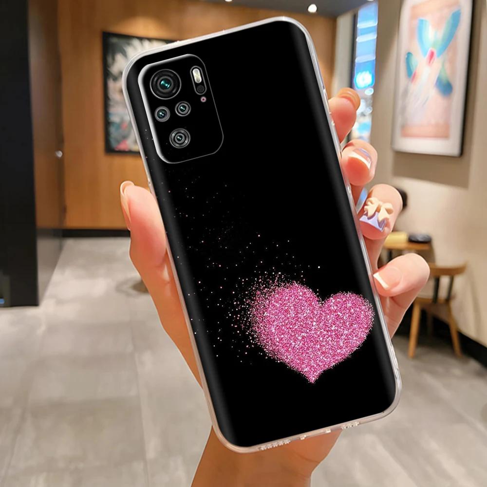For Xiaomi Redmi Note 10 4G Case Note 10S Cute Painted Soft Silicone Back Cover For Redmi Note 10 Pro Max Clear Full Phone Cases