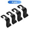 1/1/8Pcs Car Headrest Hooks Hanger Seat Back Organizer Holder Clips Auto Fastener Hooks Storage for Bag Car Interior Accessories