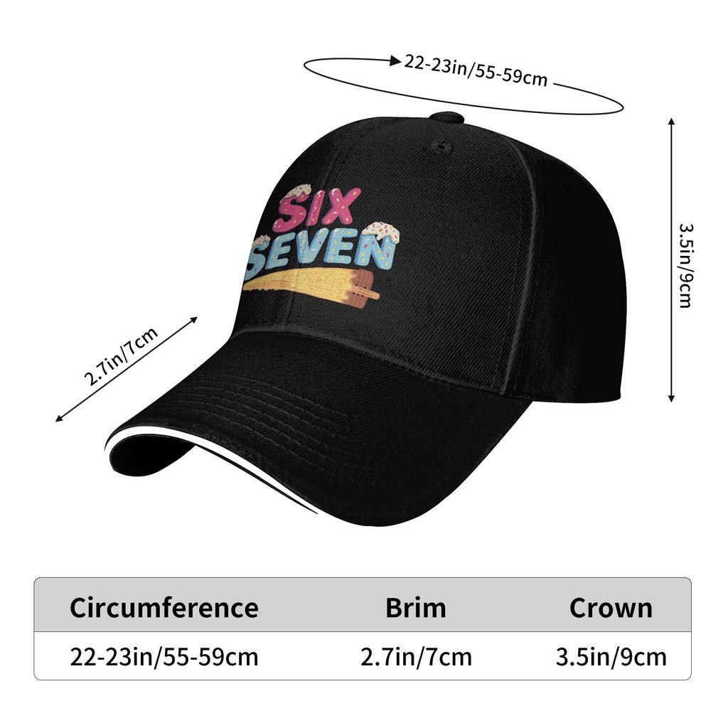 Funny Six Seven 6 7 Meme Gen Alpha Slang Casual Baseball Cap Trucker Hat Spring High Quality Unisex Street Style Snapback Cap