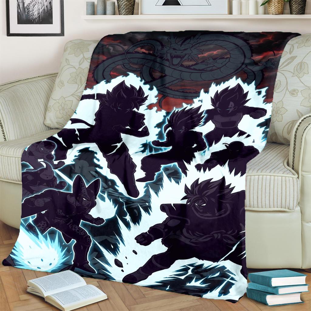 Dragon Ball! Soft Blanket Warm Flannel Print for Bedrooms, Sofas, Beds, Chairs, Picnics, Travel