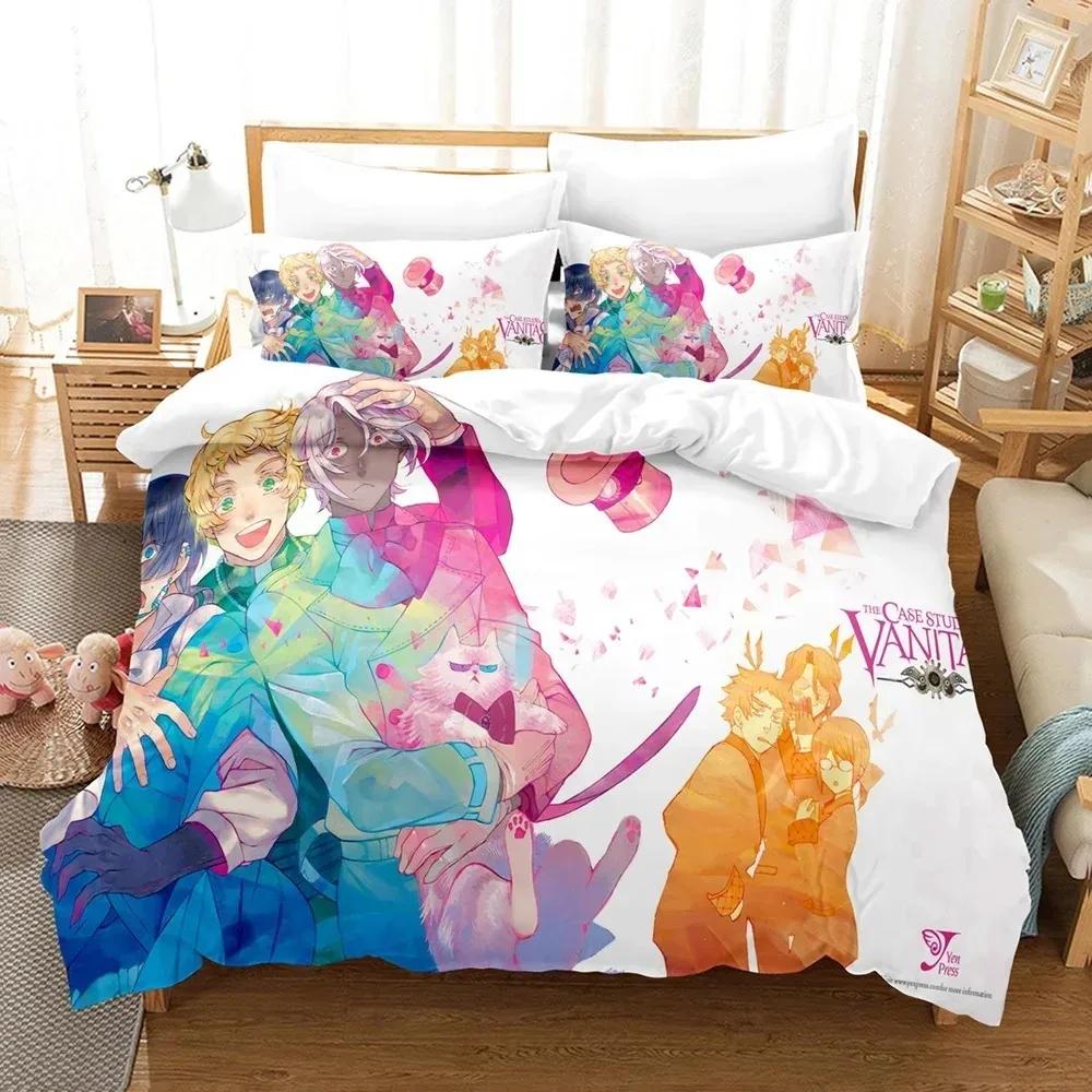 Comforter 3D Printed Anime The Case Study Of Vanitas Bedding Set Boys Girls Twin Queen Size Bed Kids Adult