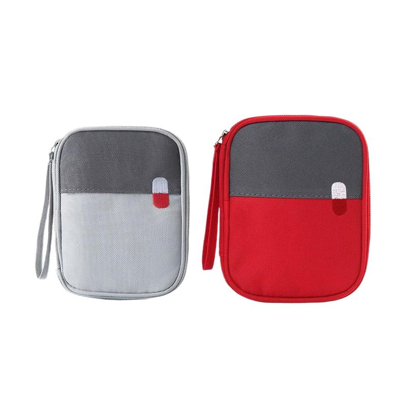 Portable Medicine Bag Cute First Aid Kit Emergency Kits Organizer Outdoor Household Medicine Pill Storage Bag Travel