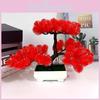 Artificial Pine Tree Plant Miniature Faux Bonsai Decorative Gift For Home Office