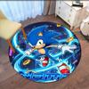 Custom Name Sonic Printed Round Rug Carpet Chair Rug Area Rug Entryway Doormats,for Office Chair Living Room Bedroom Kitchen Room.