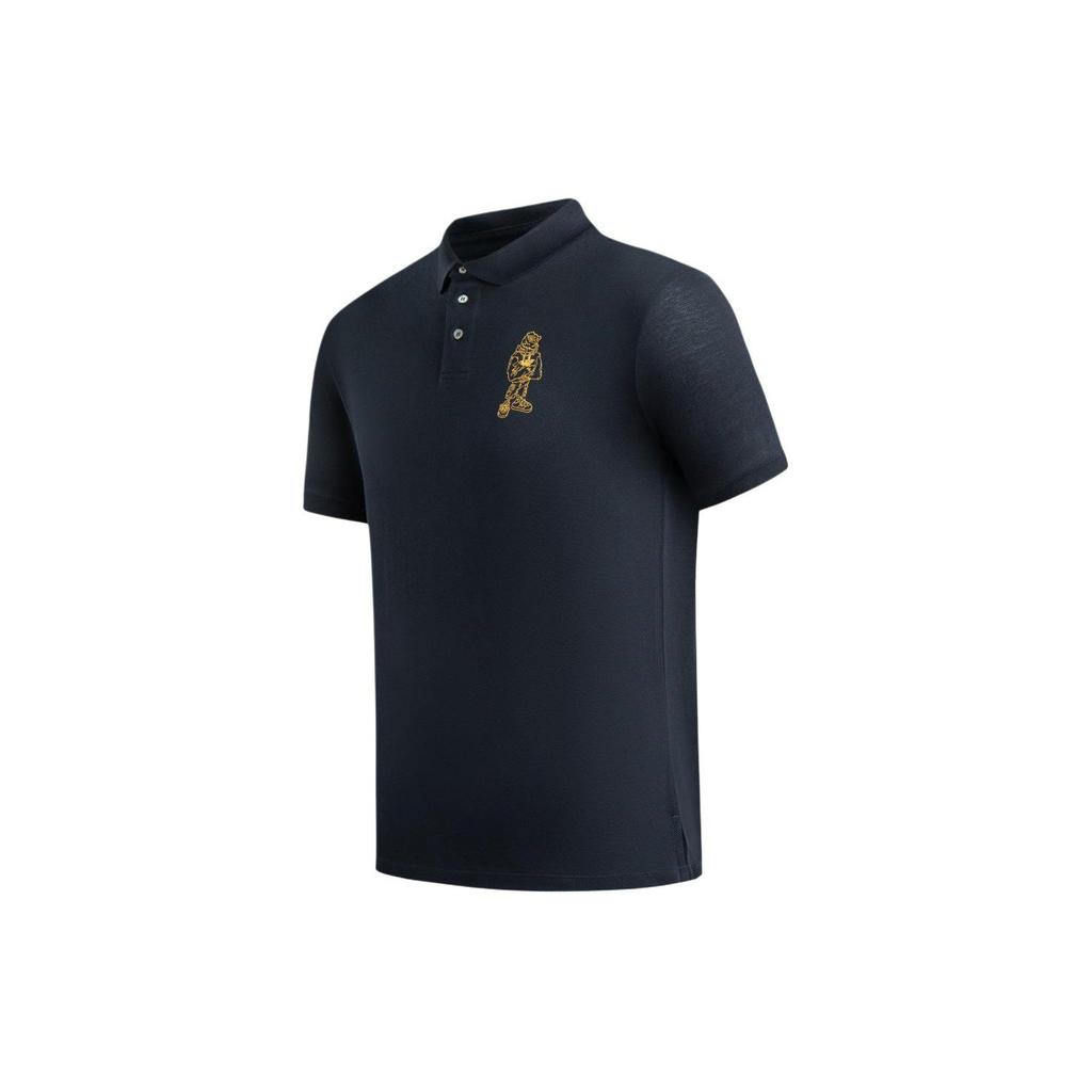 Emporio Armani Embroidered Casual Sports Short Sleeve Polo Shirt Men Tops Navy-Blue 3R1F78-1JTKZ-0920