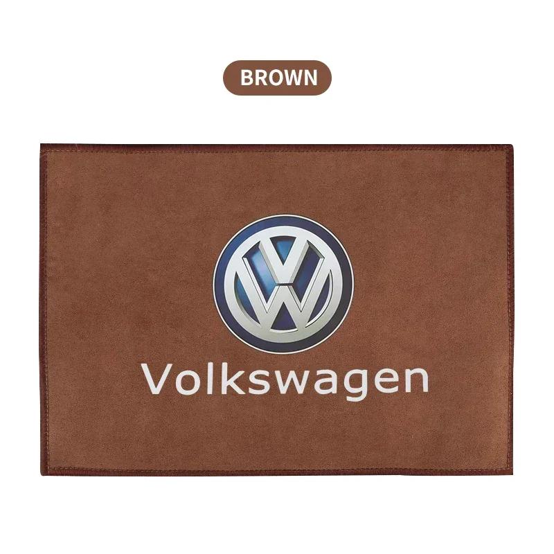 

B6 2025 Hot For Volkswagen Microfiber Towel Car Cleaning Care Accessories For Volkswagen Sagitar GTI Polo Passat R-Line Jetta R коричневий