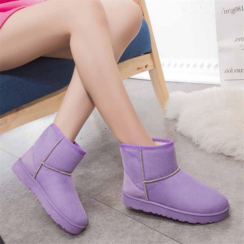 Premium Quality Women's Winter Snow Boots Featuring Plush Thicken Lining And Anti-skid Soles