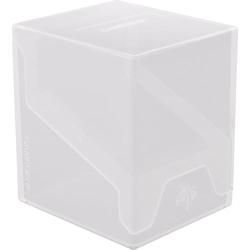 GameGenic Deck Box: Bastion XL White (100ct) ? Durable and Sturdy TCG, OCG Card Storage ? Compatible with Pokemon Yugioh Commander and MTG Magic: The
