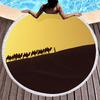 Desert Camel Sunset Round Beach Towel,Microfiber Camel Beach Blanket Soft Sand Free Multipurpose Beach Towel for Pool Picnic