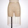 Choker with Fringe Dangling Necklace Collar Crystal Costume