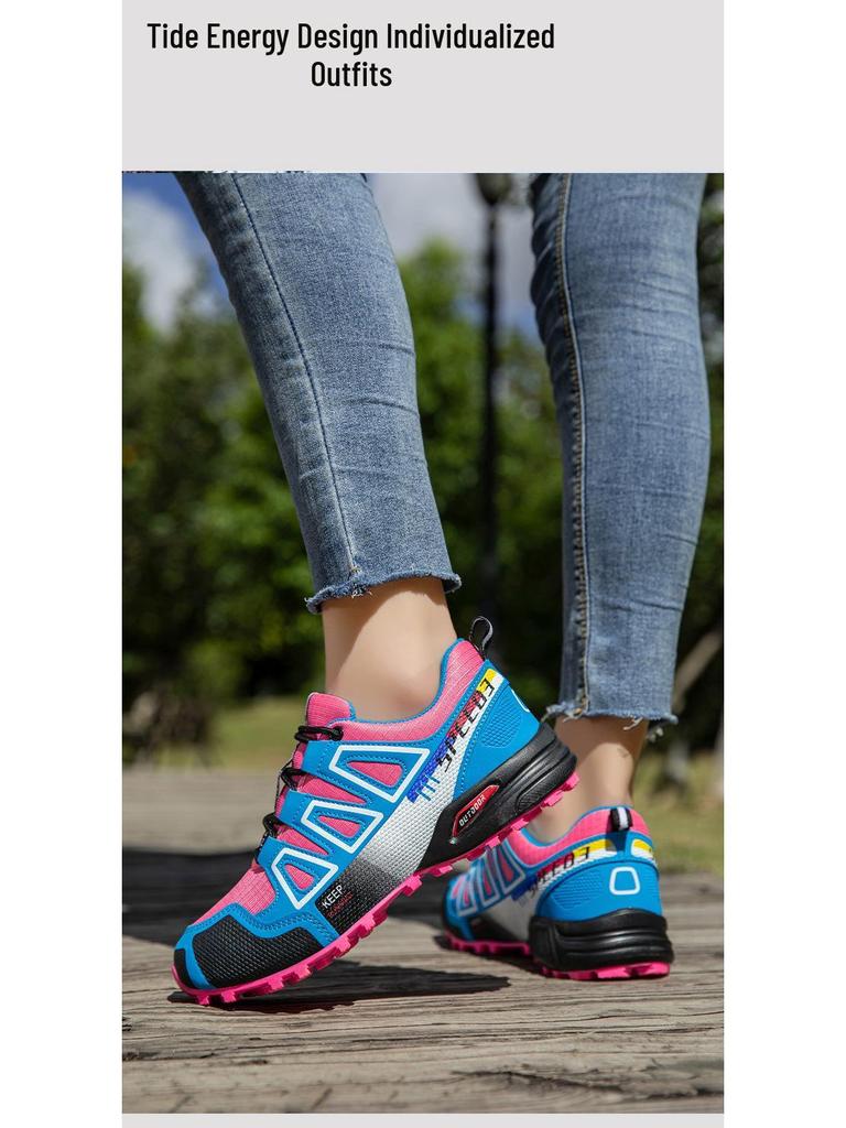Women's Outdoor Trail Running & Hiking Shoes - Breathable, Plus Size, Ideal for Travel & Walking.