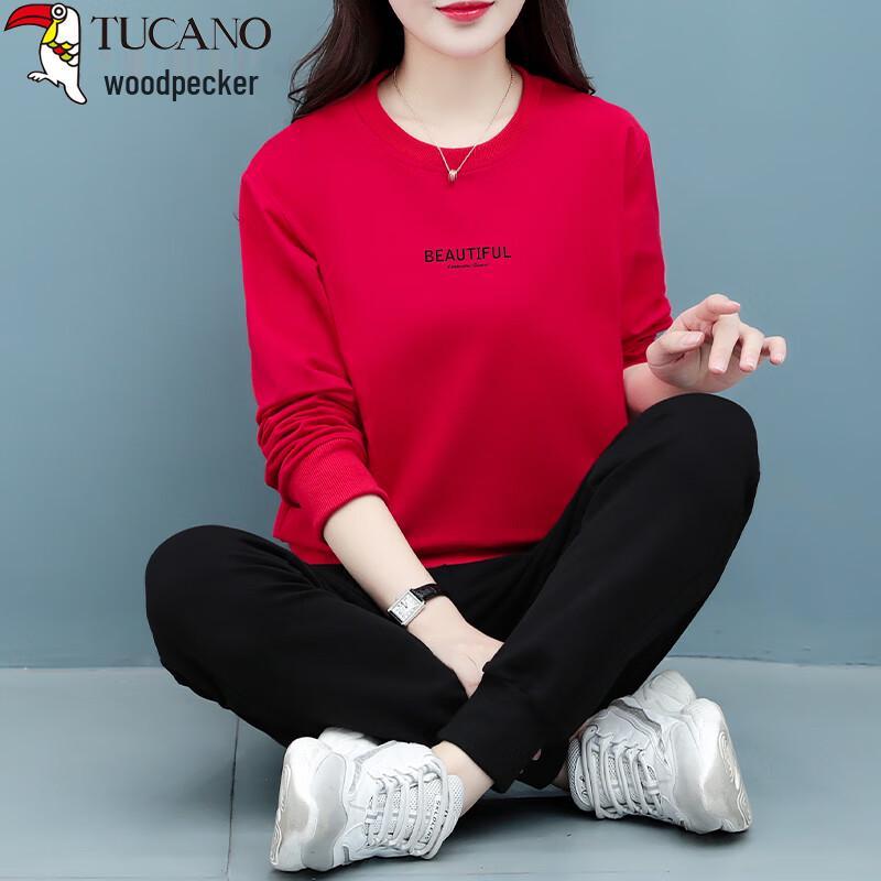 Damen Rundhals Pullover Sweatshirt