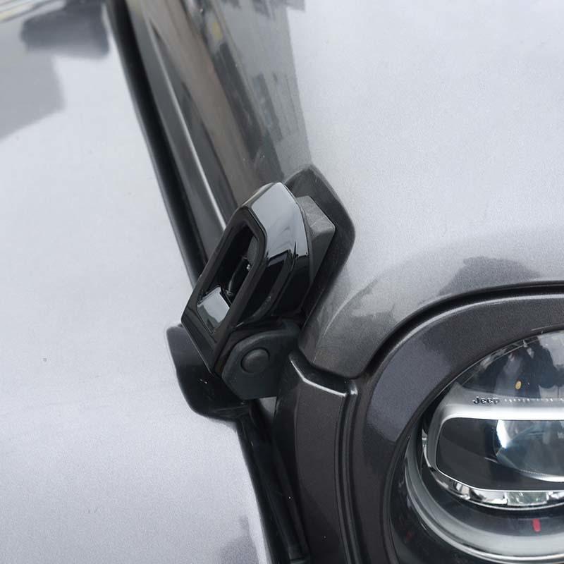  Fit For Jeep Wrangler JL For JT Gladiator 2018 Up ABS Front Engine Hood Ornament Decoration Cover Protective Sticker Car Exterior Accessories